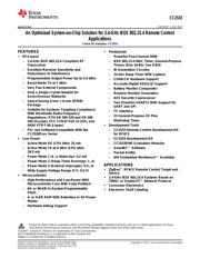 CC2533F96RHAT Datenblatt PDF