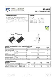 AO3413 Datenblatt PDF