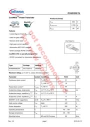 IPW60R099CPAFKSA1 datasheet.datasheet_page 1