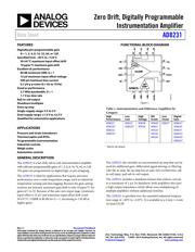 AD8231ACPZ-WP datasheet.datasheet_page 1