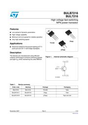 BUL7216 datasheet.datasheet_page 1