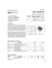 IRF7329PBF 数据规格书 1