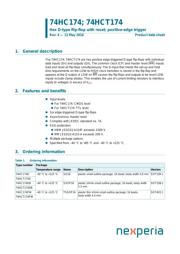 74HCT174D,653 Datenblatt PDF