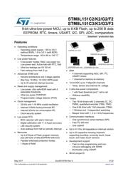 STM8L151C2T3 数据规格书 1