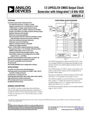 AD9520-4BCPZ 数据手册
