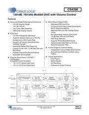 CS4398-CZZ Datenblatt PDF