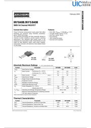 IRF840B datasheet.datasheet_page 1