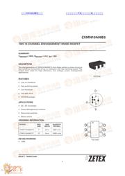 ZXMN10A08E6 数据规格书 1