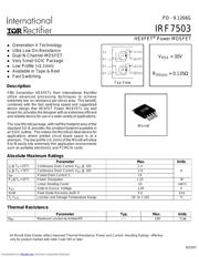 IRF7503 数据规格书 1