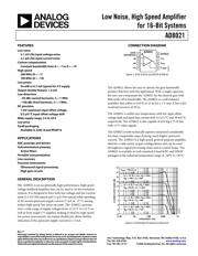 AD8021ARZ Datenblatt PDF