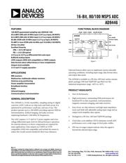 AD9446-80LVDS/PCB 数据规格书 1