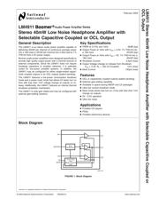 LM4911 数据规格书 1
