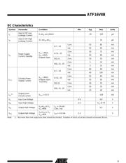 ATF16V8B 数据规格书 3