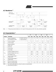 ATF16V8B 数据规格书 4