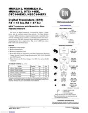 DTC144EET1G Datenblatt PDF