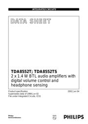 TDA8552T datasheet.datasheet_page 1