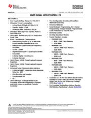 MSP430F2234 datasheet.datasheet_page 1