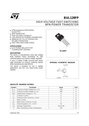 BUL128FP Datenblatt PDF