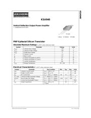 KSA940TU datasheet.datasheet_page 1