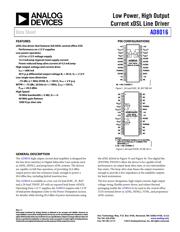 AD8016ARBZ-REEL datasheet.datasheet_page 1