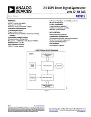 AD9915BCPZ-REEL7 Datenblatt PDF