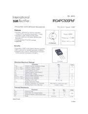 IRG4PC50SPBF datasheet.datasheet_page 1