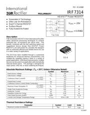 IRF7314PBF Datenblatt PDF
