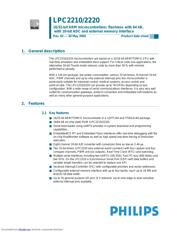 LPC2220 数据规格书 1