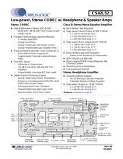 CS42L52-CNZ Datenblatt PDF