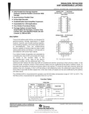 SN74ALS259DE4 datasheet.datasheet_page 1