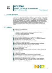 PCF8566T/1 Datenblatt PDF