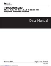 TLV320DAC23RHDR 数据规格书 1