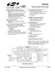CP2101EK Datenblatt PDF
