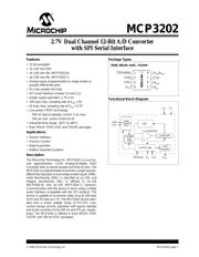 MCP3202 数据规格书 1