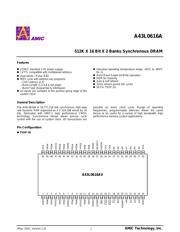 A43L0616A 数据规格书 2