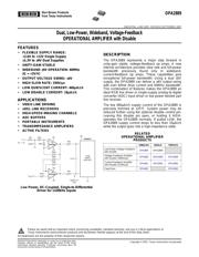 OPA2889IDRG4 datasheet.datasheet_page 1