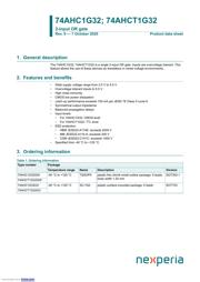 74AHCT1G32GV,125 datasheet.datasheet_page 1