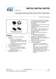 M41T62Q6F Datenblatt PDF