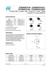 STP80NF55 Datenblatt PDF