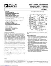 AD7865 datasheet.datasheet_page 1