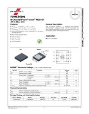 FDMS86101 数据规格书 2