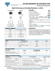 VS-40CTQ045STRRPBF 数据规格书 1