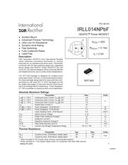 IRLL014NTRPBF 数据规格书 1