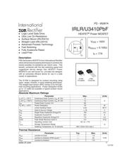 IRLR3410TRPBF Datenblatt PDF