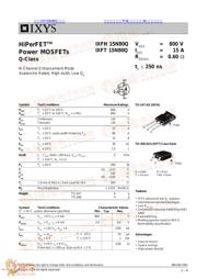 IXFH15N80Q datasheet.datasheet_page 1