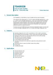 TDA8932BTW/N2,118 Datenblatt PDF