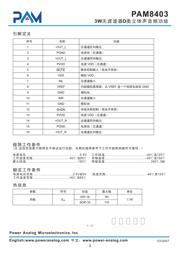 PAM8403 数据规格书 3