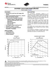 TPA3001D1PWPRG4 Datenblatt PDF