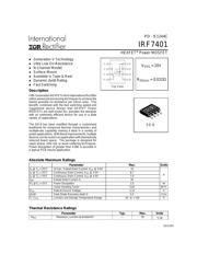IRF7401 Datenblatt PDF