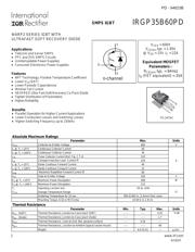 IRGP35B60PDPBF 数据规格书 1